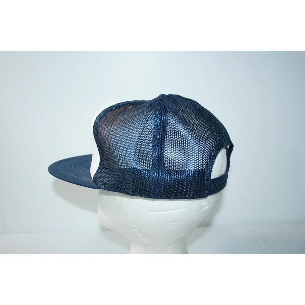 Vintage Fredericksburg Truck Repair Snapback Trucker Mesh‎ Hat Cap Navy Blue
